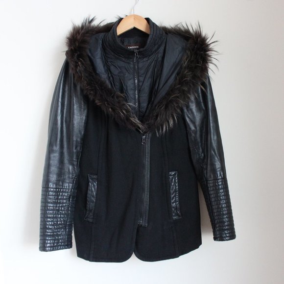 Danier Jackets & Blazers - Danier Leather Jacket with Fur